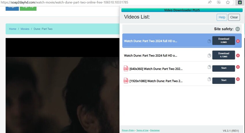 soap2day download movies via video downloader plus
