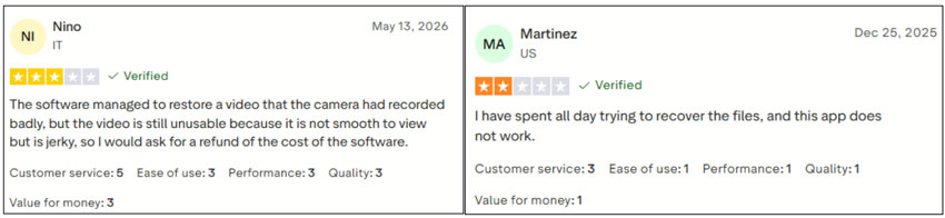 Critical Stellar Repair for Video user reviews