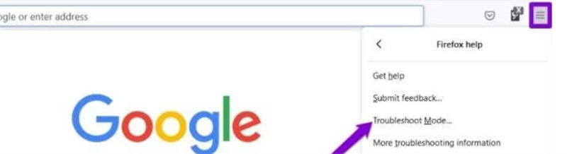 troubleshoot mode