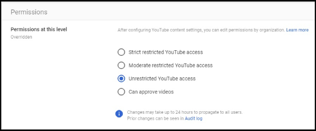 desative o modo restrito no youtube para corrigir o erro 150