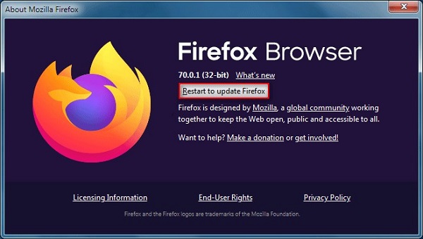 Über Firefox
