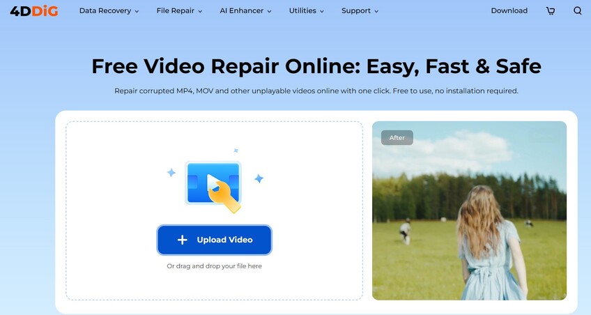 subir videos que están dañados después de la recuperación a 4ddig