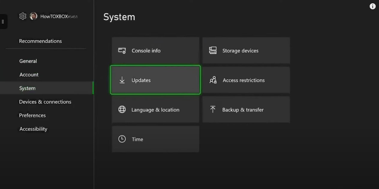 atualizar aplicativos para corrigir disney plus que não funciona no xbox - passo 1