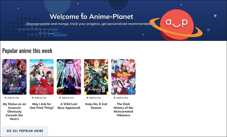 anime planet
