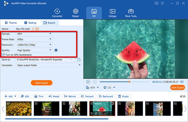 anymp4 convert m4a to mp4 video