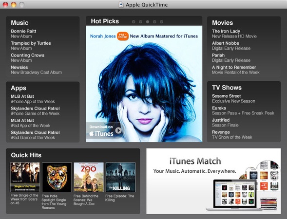 lire hevc sur quicktime player