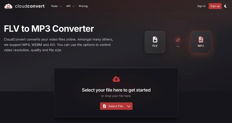 cloudconvert flv to mp3 converter