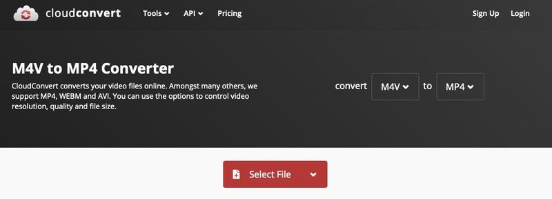 cloudconvert m4v to mp4 converter