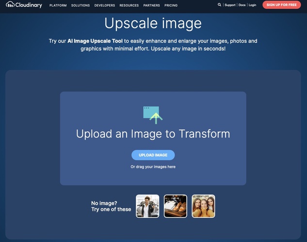 cloudinary gif upscaler