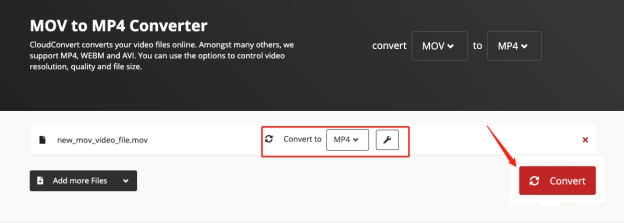 converter mov para mp4 converter em nuvem