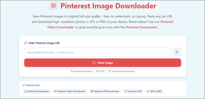 convertico pinterest image downloader