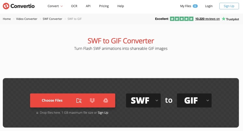 convertio swf to gif converter