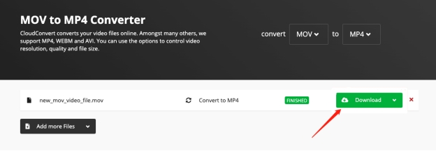 baixar vídeos mp4 convertidos clodconvert