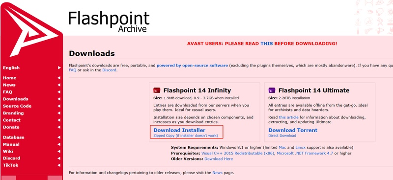 download flashpoint infinity