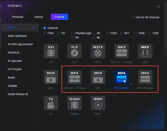 dvdfab dvd ripper convert dvd to mp4