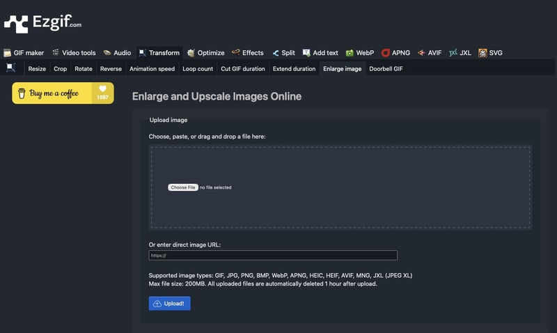 ezgif gif upscaler and enlarger
