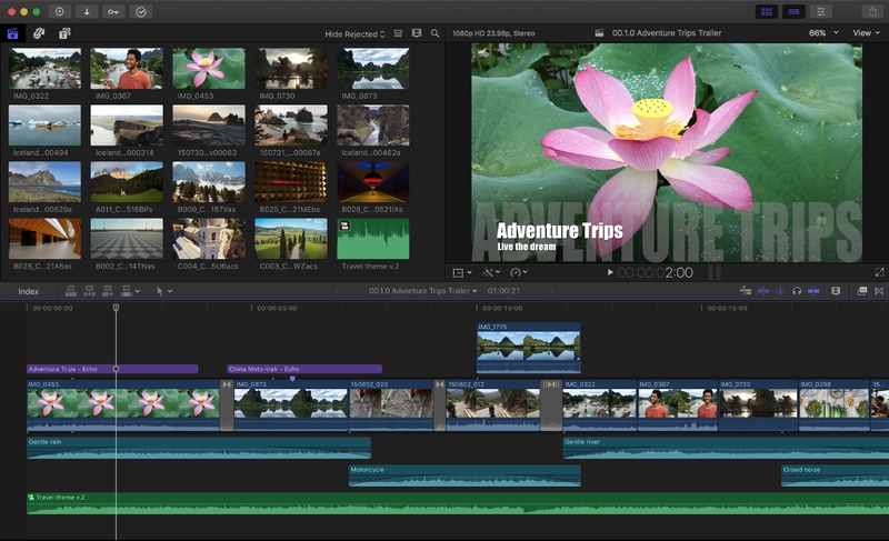 final cut pro edit mxf videos