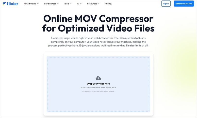 flixier online mov compressor