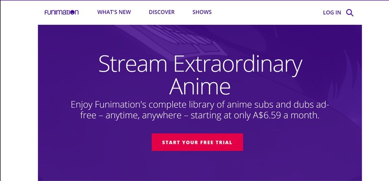 funimation interface