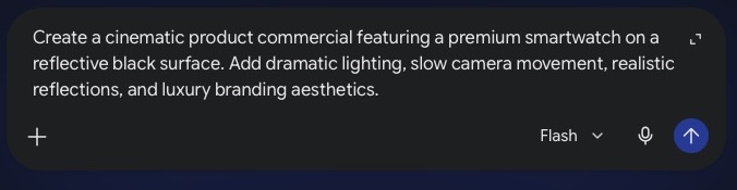 gemini omni video generation prompt example