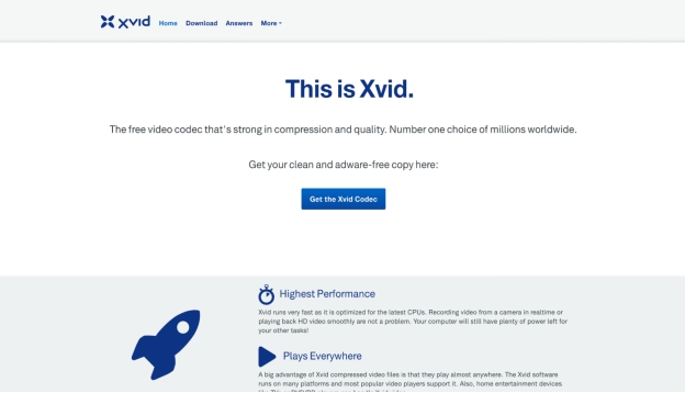 get xvid video codec windows
