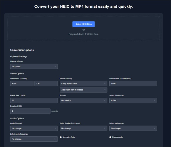 heicx heic to mp4 converter
