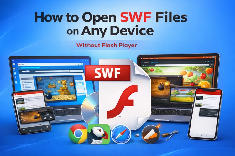 how to open swf files