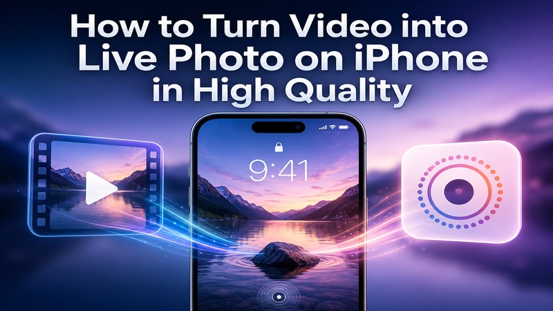 how to turn video into live photo