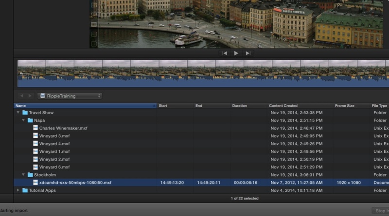 import mxf videos to final cut pro
