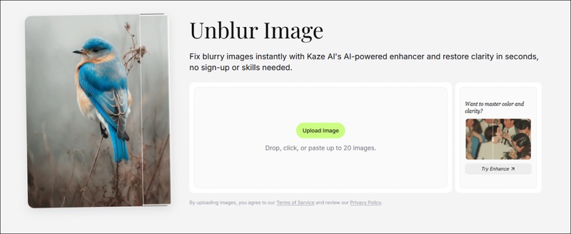 kaze ai unblur image