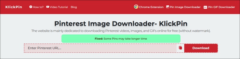 klickpin pinterest image downloader