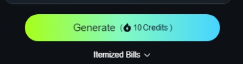 kling ai generate button