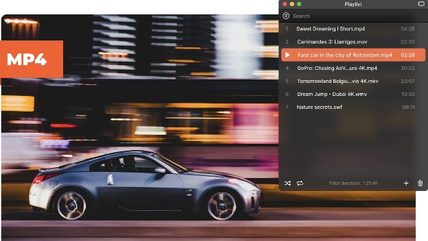 mac elmedia player playing mp4