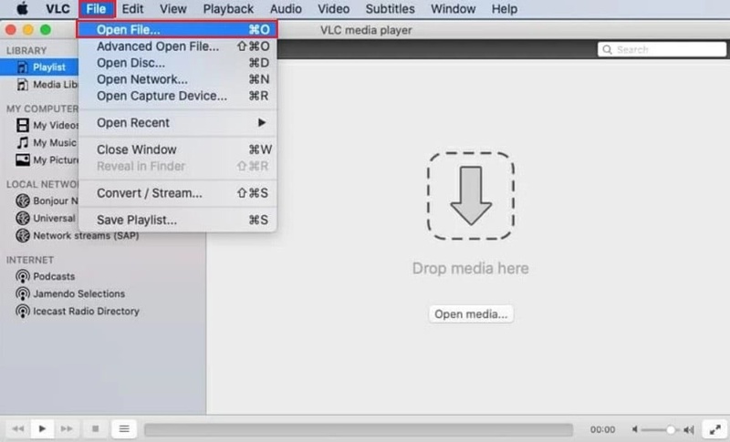 mac vlc open mxf files