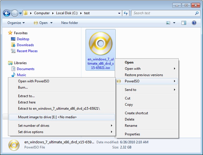 mount iso file