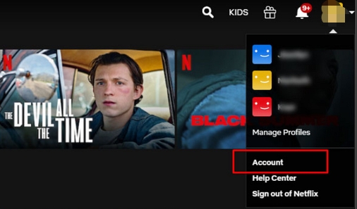 Netflix-Profil auf dem Fernseher