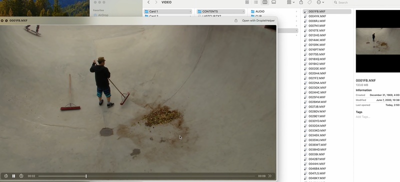 open mxf files with apple pro video formats