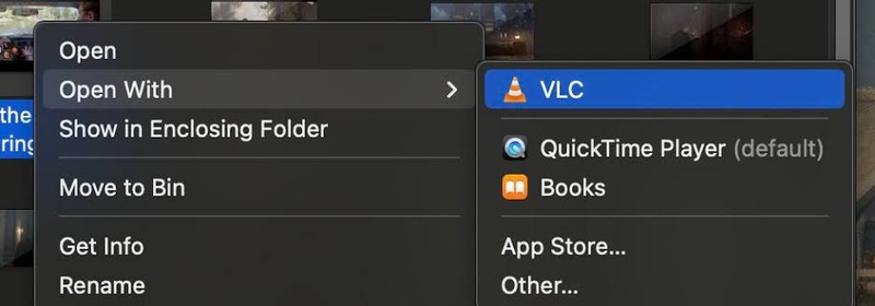open lrf with vlc