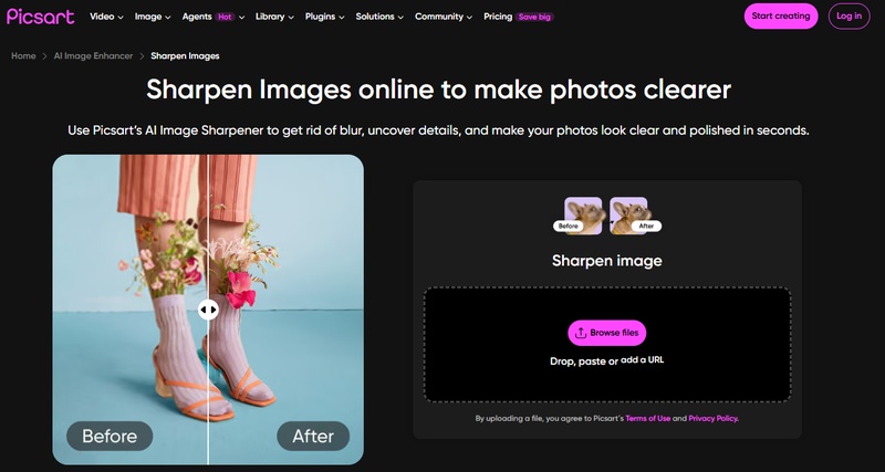 picsart ai image sharpener