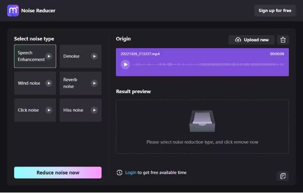 remover música de fundo ou ruído da mídia de vídeo io