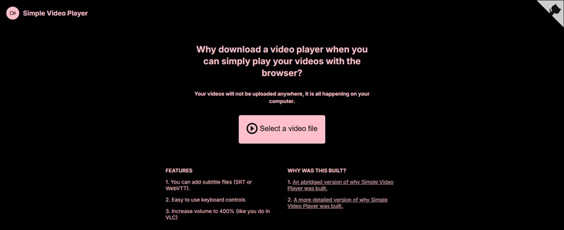 simple video player