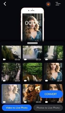 videotolive video to live photo feature