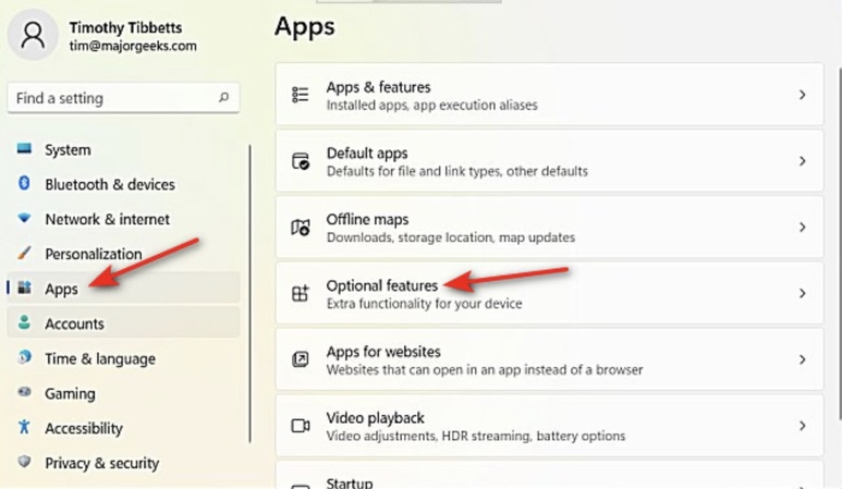 télécharger l’extension raw image depuis les fonctionnalités facultatives de windows