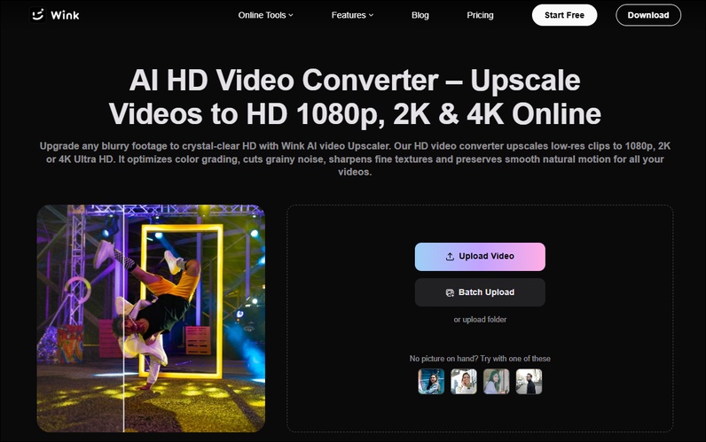 wink ai hd video converter