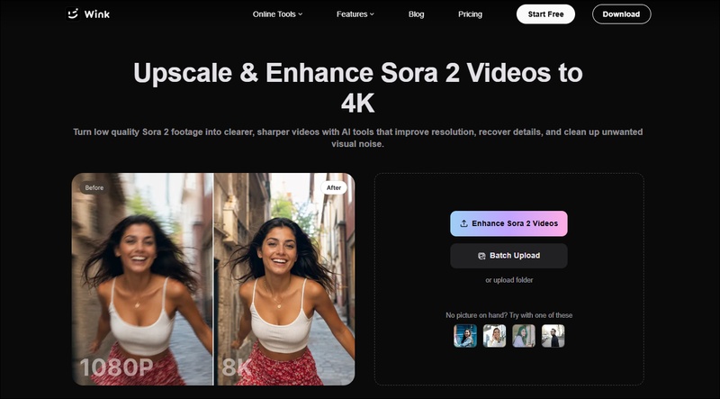 wink sora 2 video enhancer