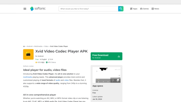 xvid video codec for android