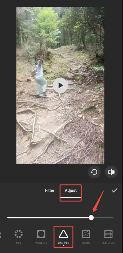 ein unscharfes Video auf inshot mobile beheben