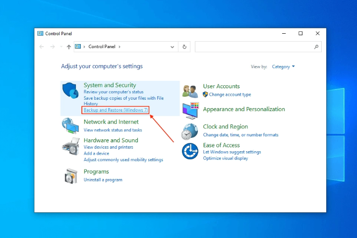 backup and restore windows 7 feature