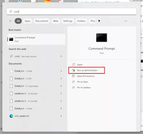 click on run as administrator