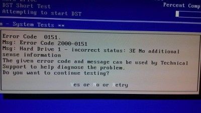 Dell Error Code 2000-0151